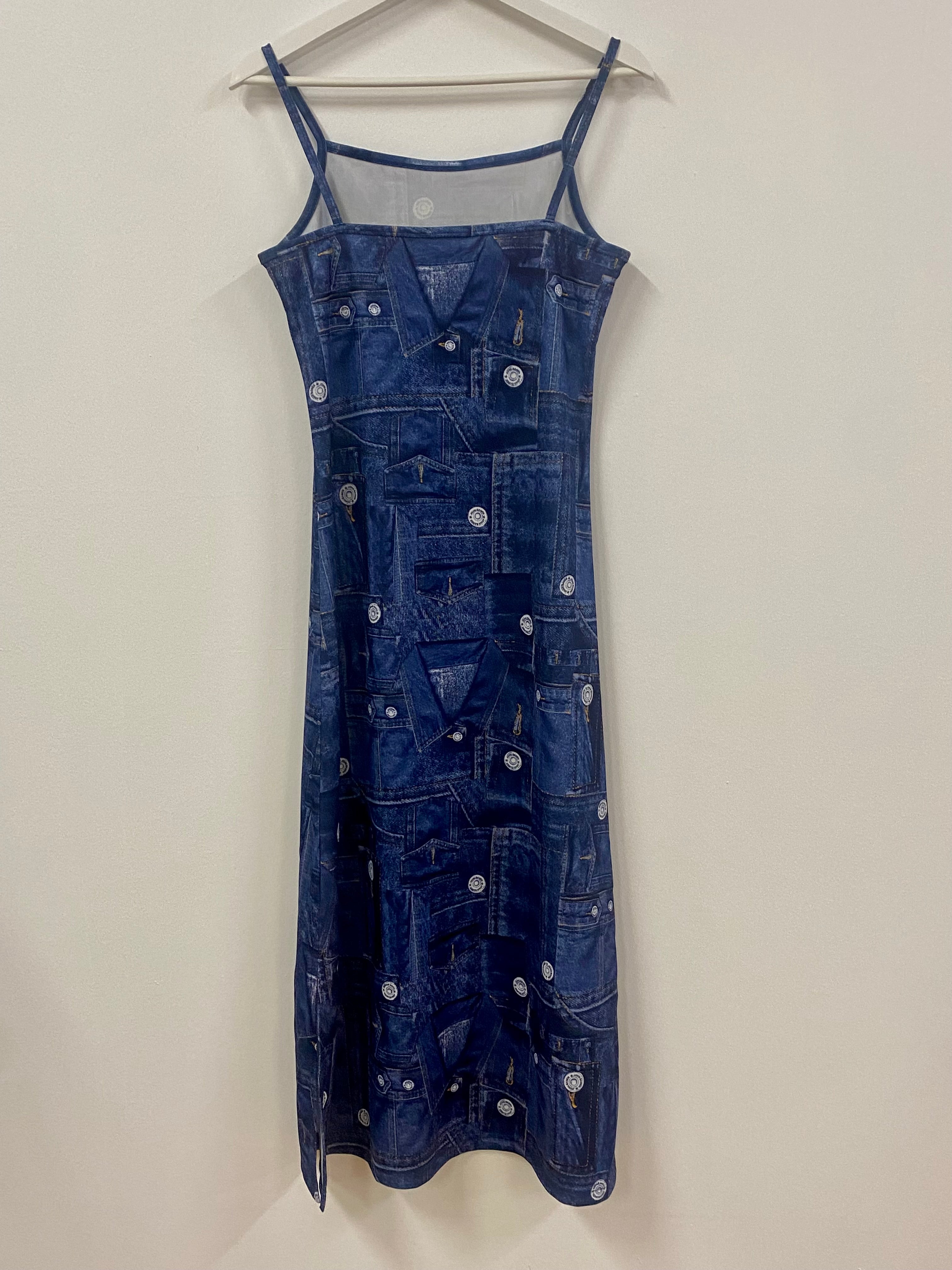 Denim Graphic Midi