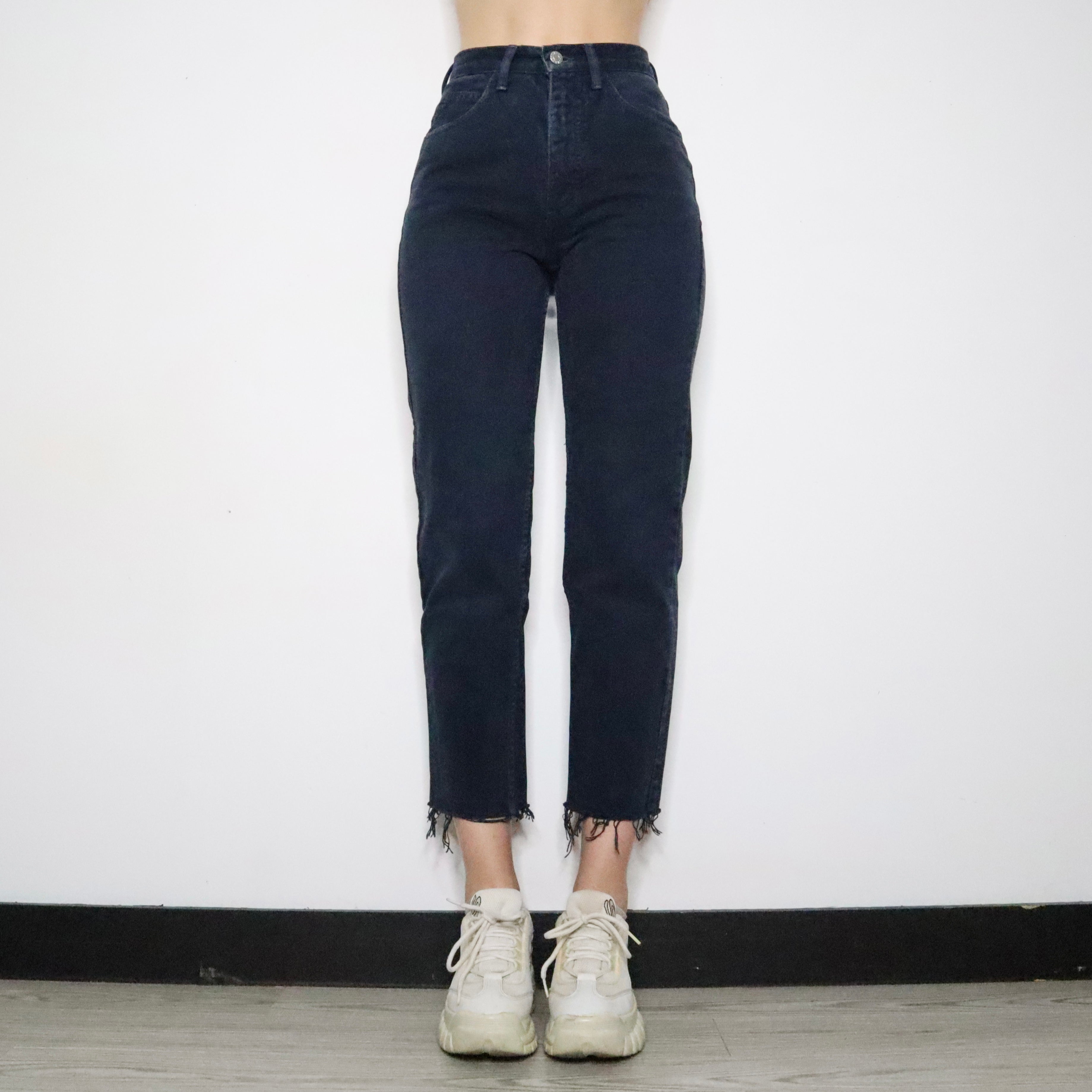 Guess Navy High Waisted Jeans (Small)