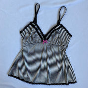 00s b&w striped cami