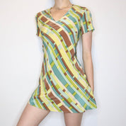 Betsey Johnson Geometric Print Dress (M-L)