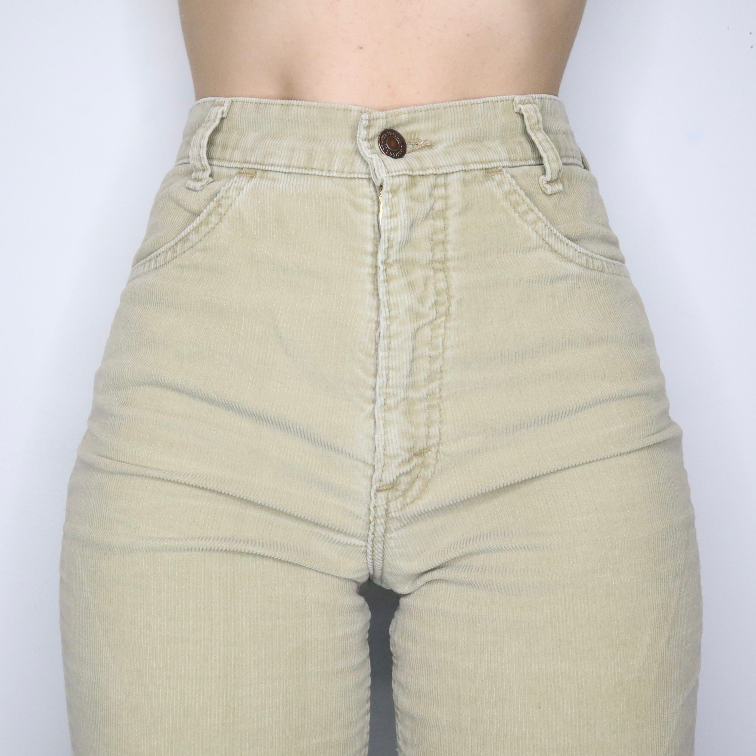 70s Beige Wide Leg Levi’s Pants (S)