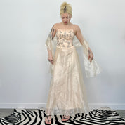 Vintage Jessica McClintock Gown (XS)