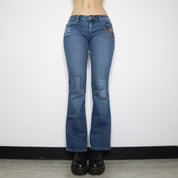 Patchwork Flare Jeans (Small)