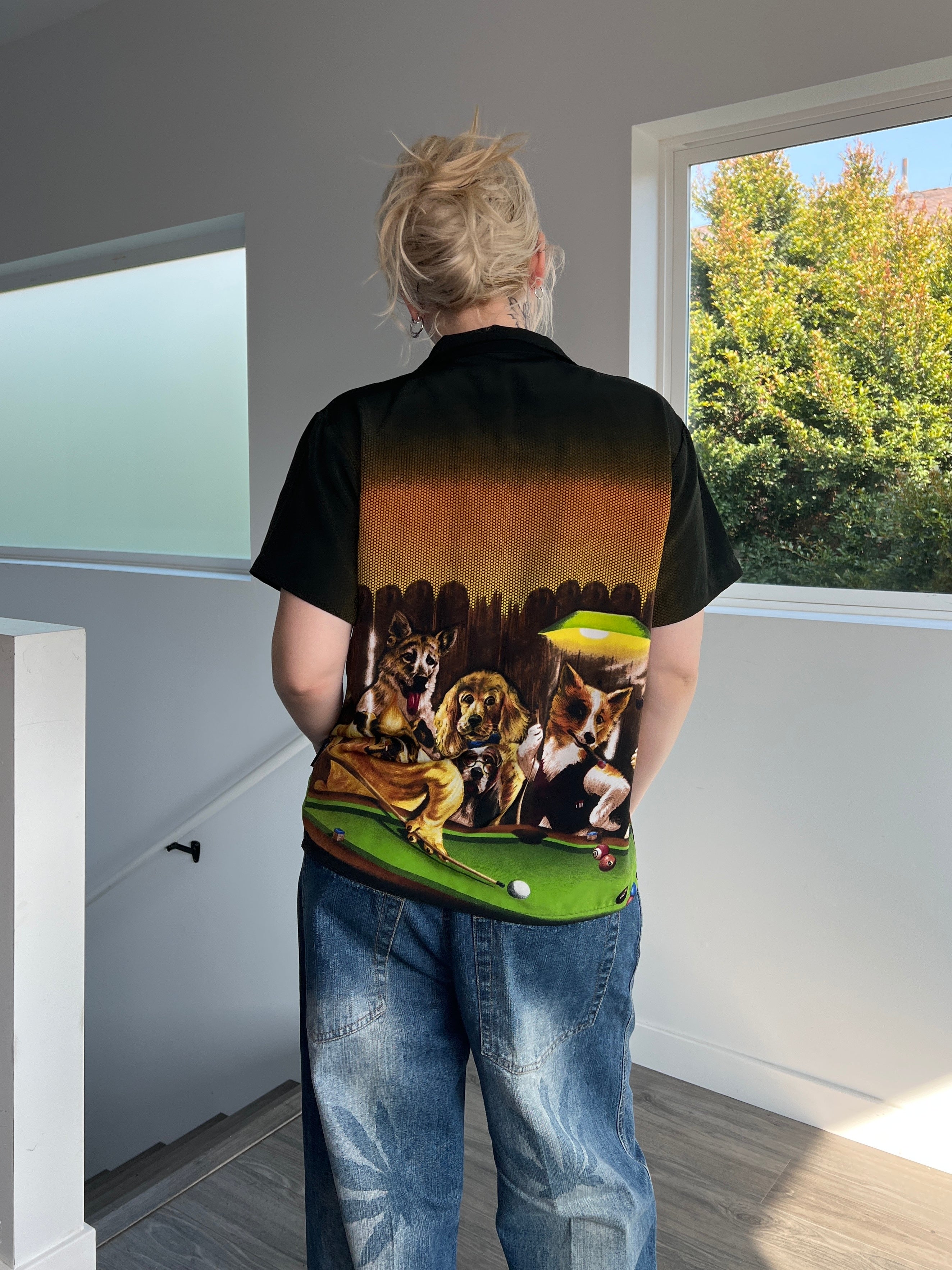 Graphic Button Up