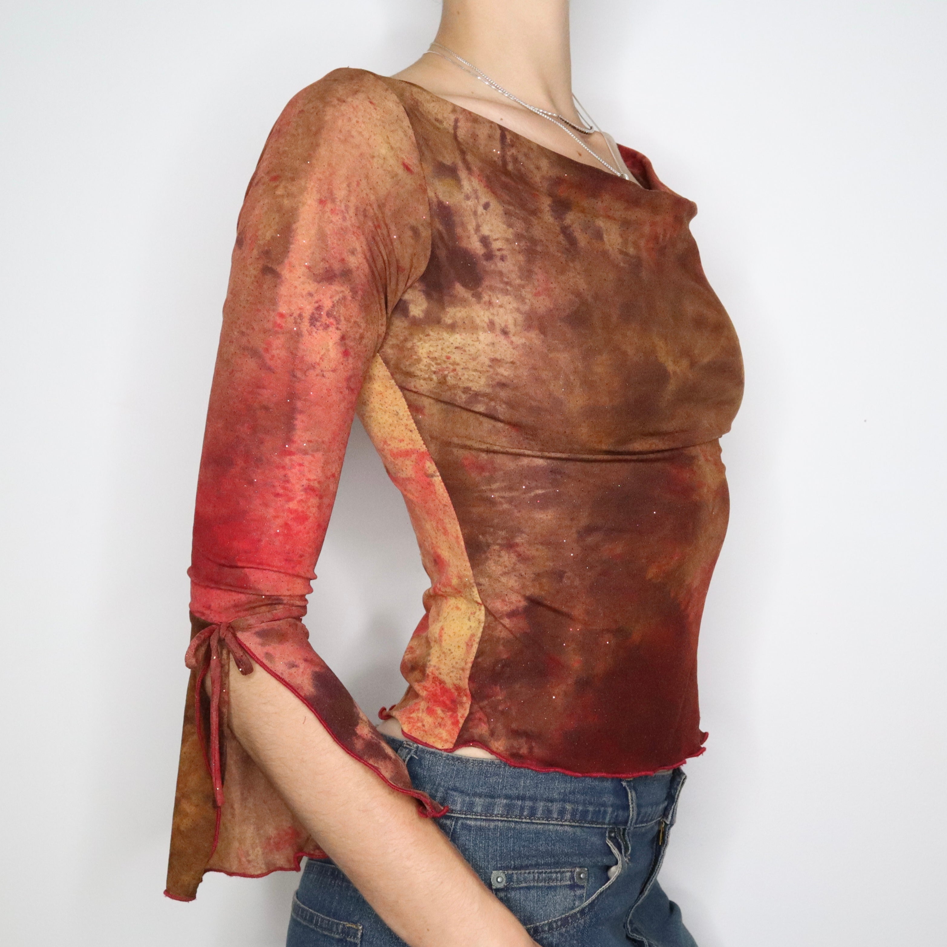 Boho Mesh Blouse (Small) 