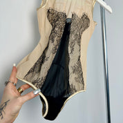 Nude Lace Lingerie Bodysuit (XS/S)