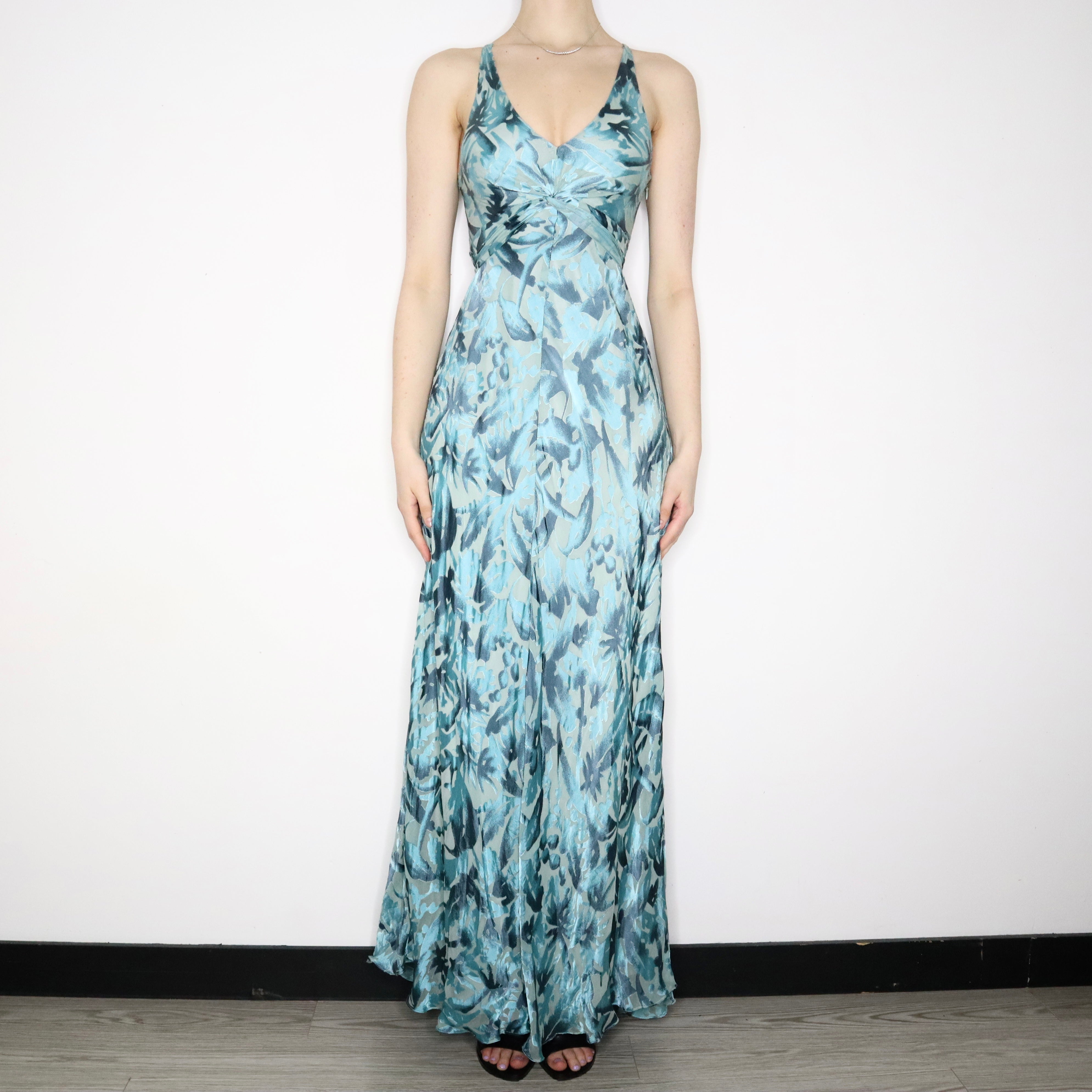Silky Turquoise Gown (Small)