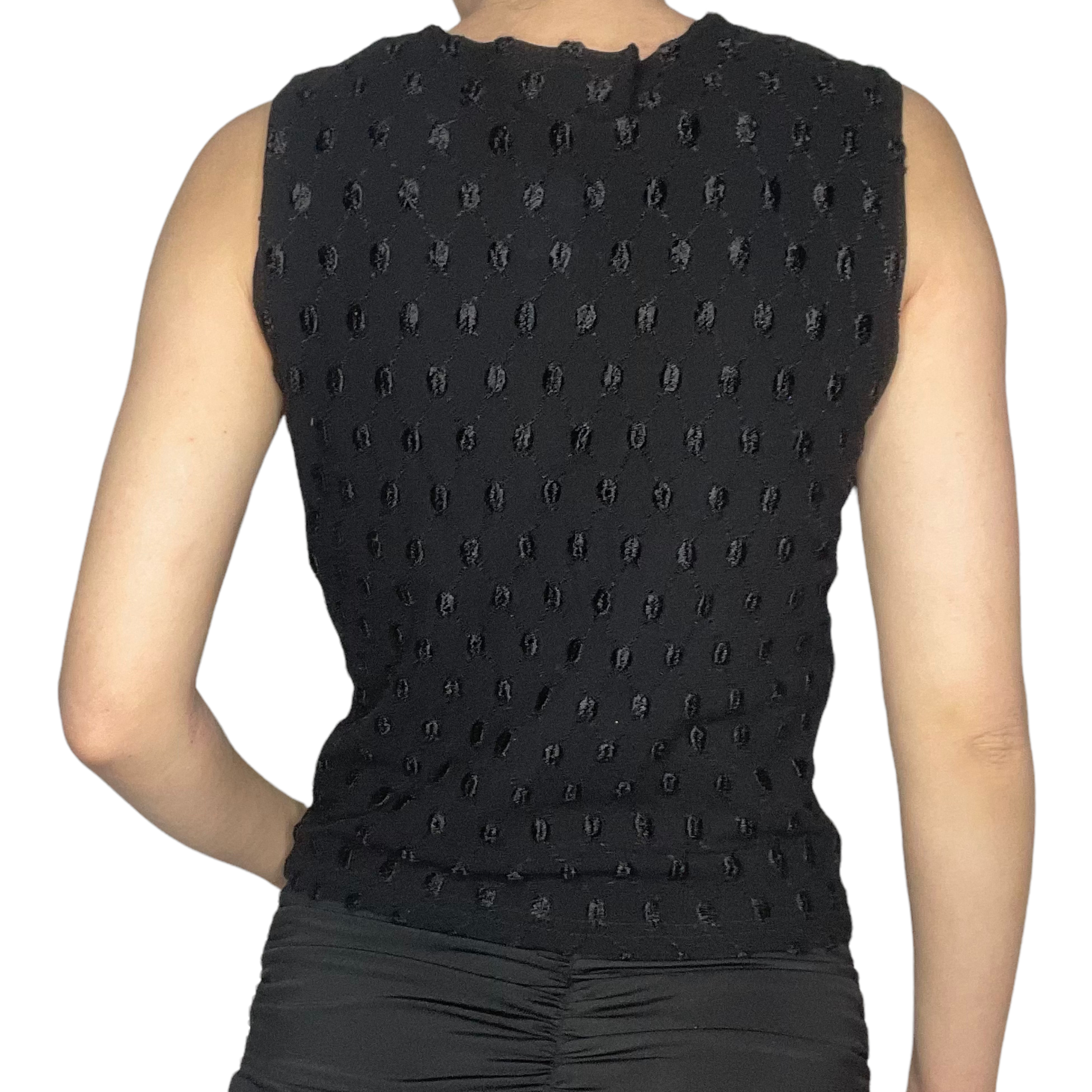 dainty embroidery tank