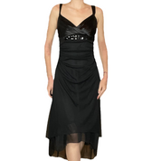 Black midi dress