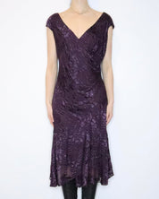 Beaded Silk Dress (XL-XXL) 