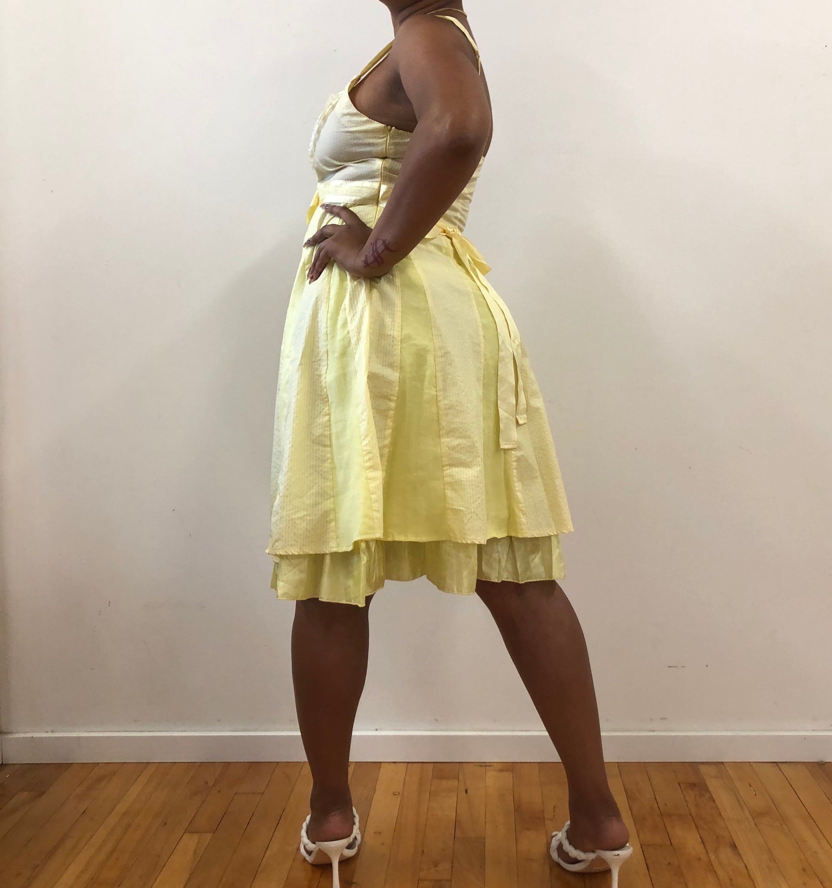 Candy shop yellow midi
