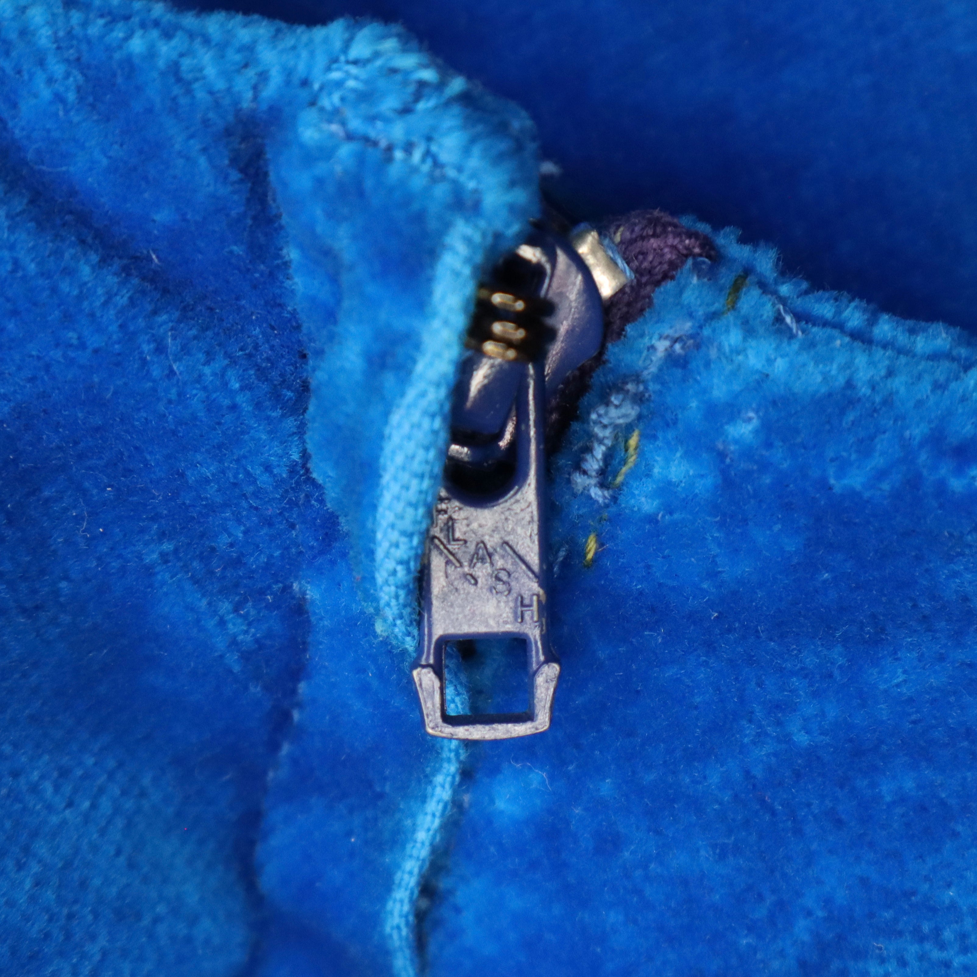 Bright Blue Velvet Cocktail Dress (XS)