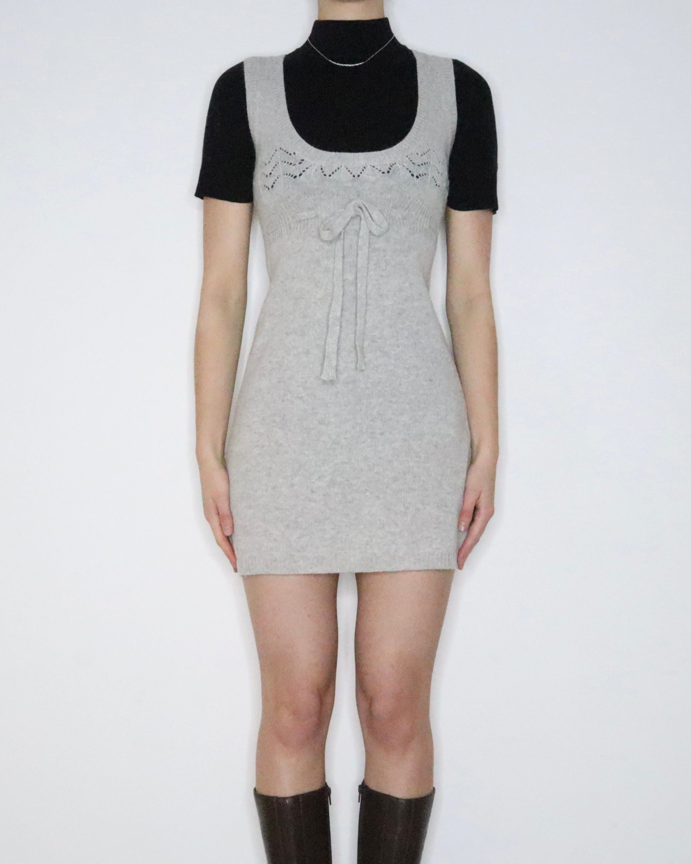 Light Gray Sweater Dress (Small)