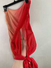 Peachy one shoulder mini