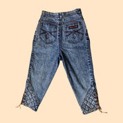 90s acid wash capris