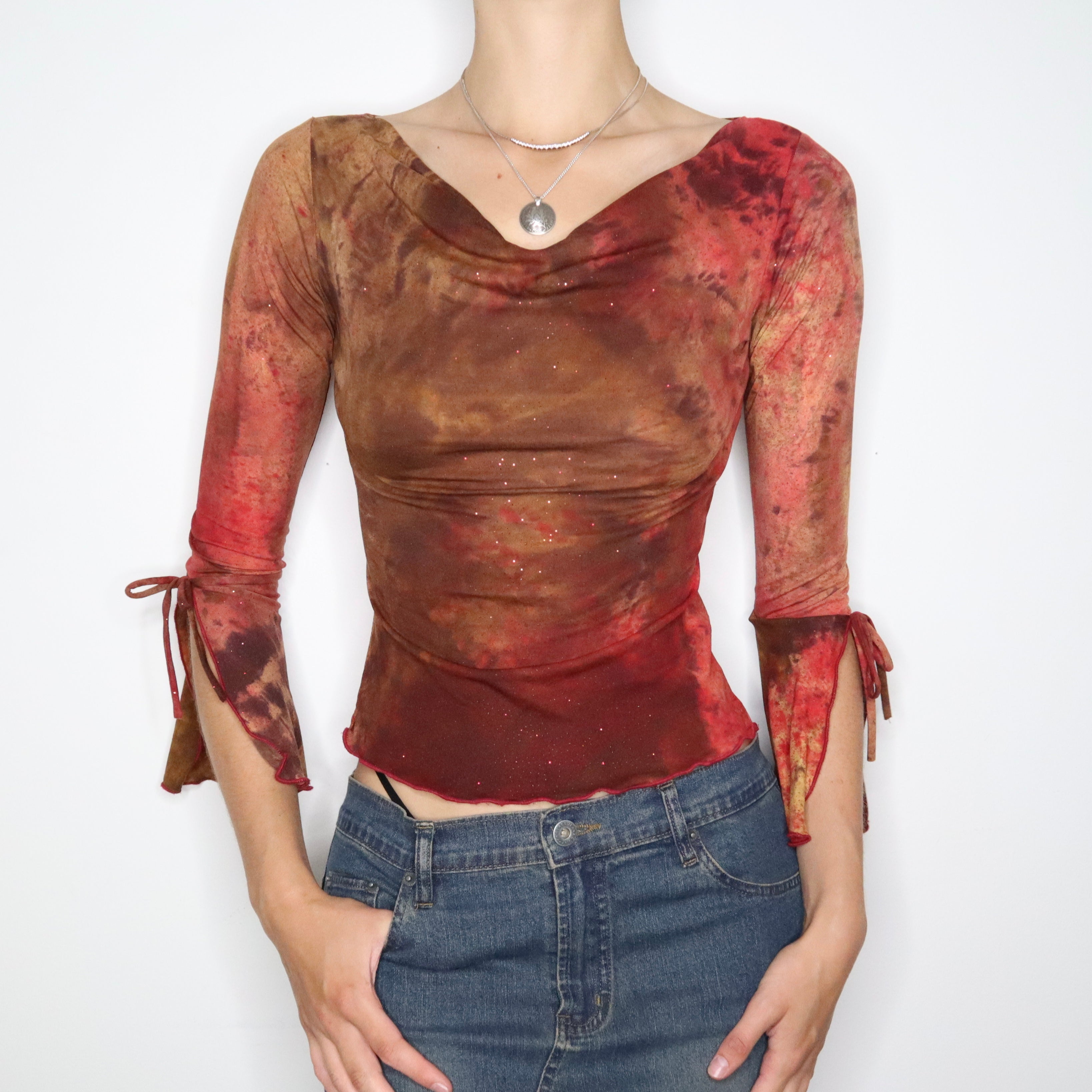 Boho Mesh Blouse (Small) 