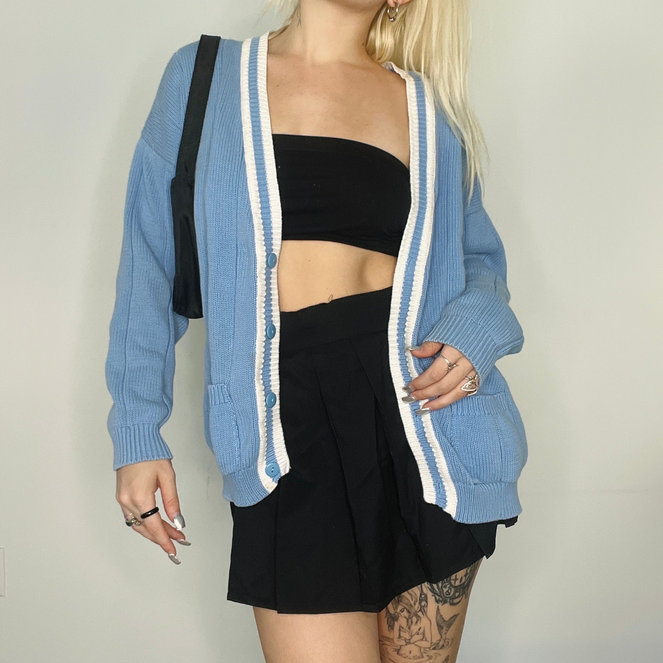 Vintage Preppy Knit Cardigan