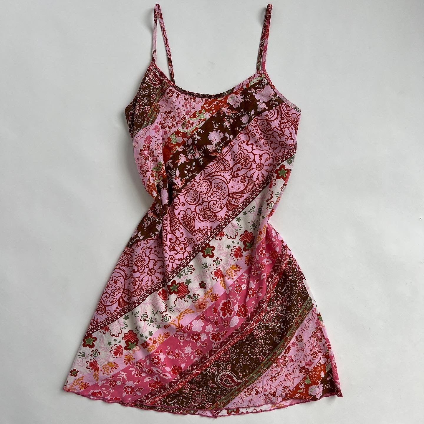 00s paisley print cami dress