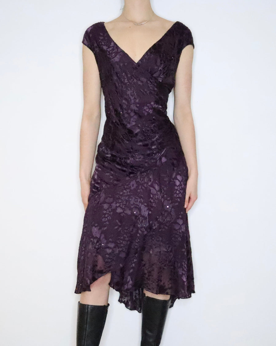 Beaded Silk Dress (XL-XXL) 