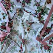 Vintage satin floral babydoll L