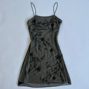 Y2K beaded mini dress (S)