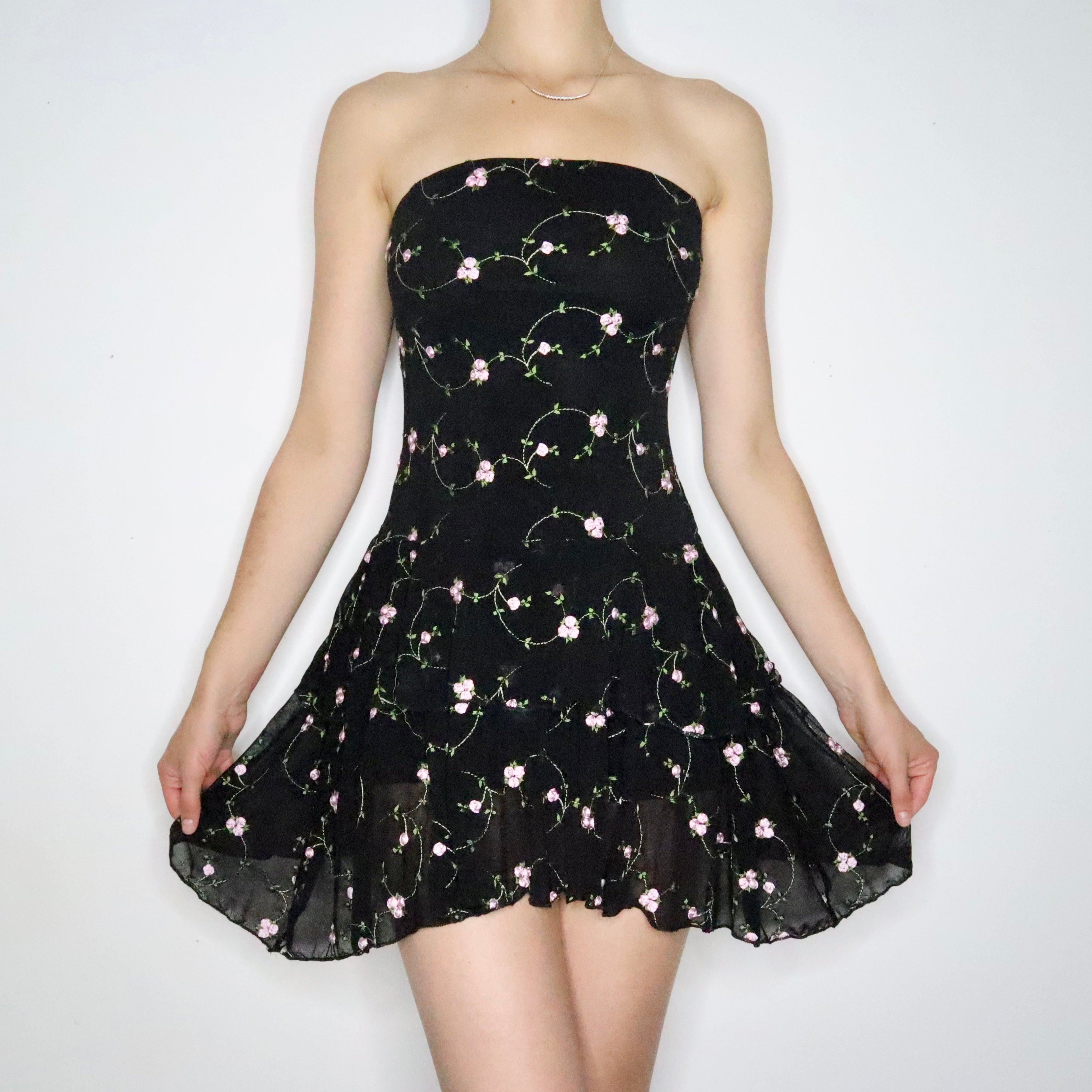 Embroidered Mesh Fairy Dress (Medium)