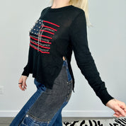 Embellished Indie Sleaze Knit Sweater