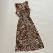00s brown summer midi