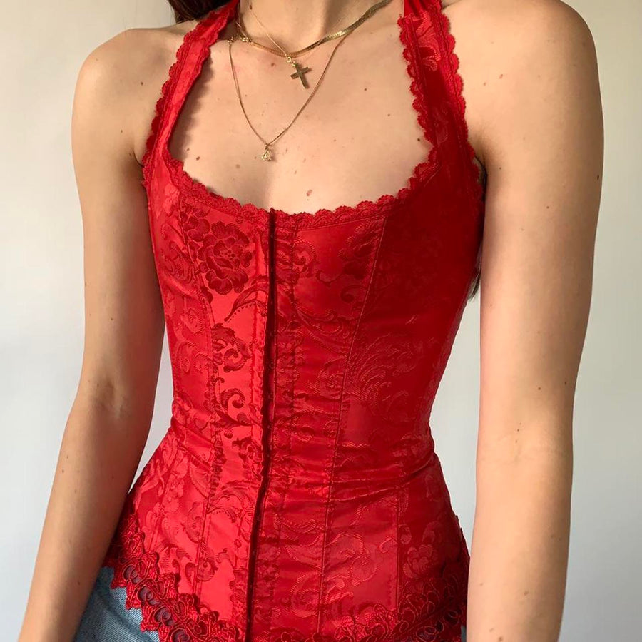 Y2K Halter Corset