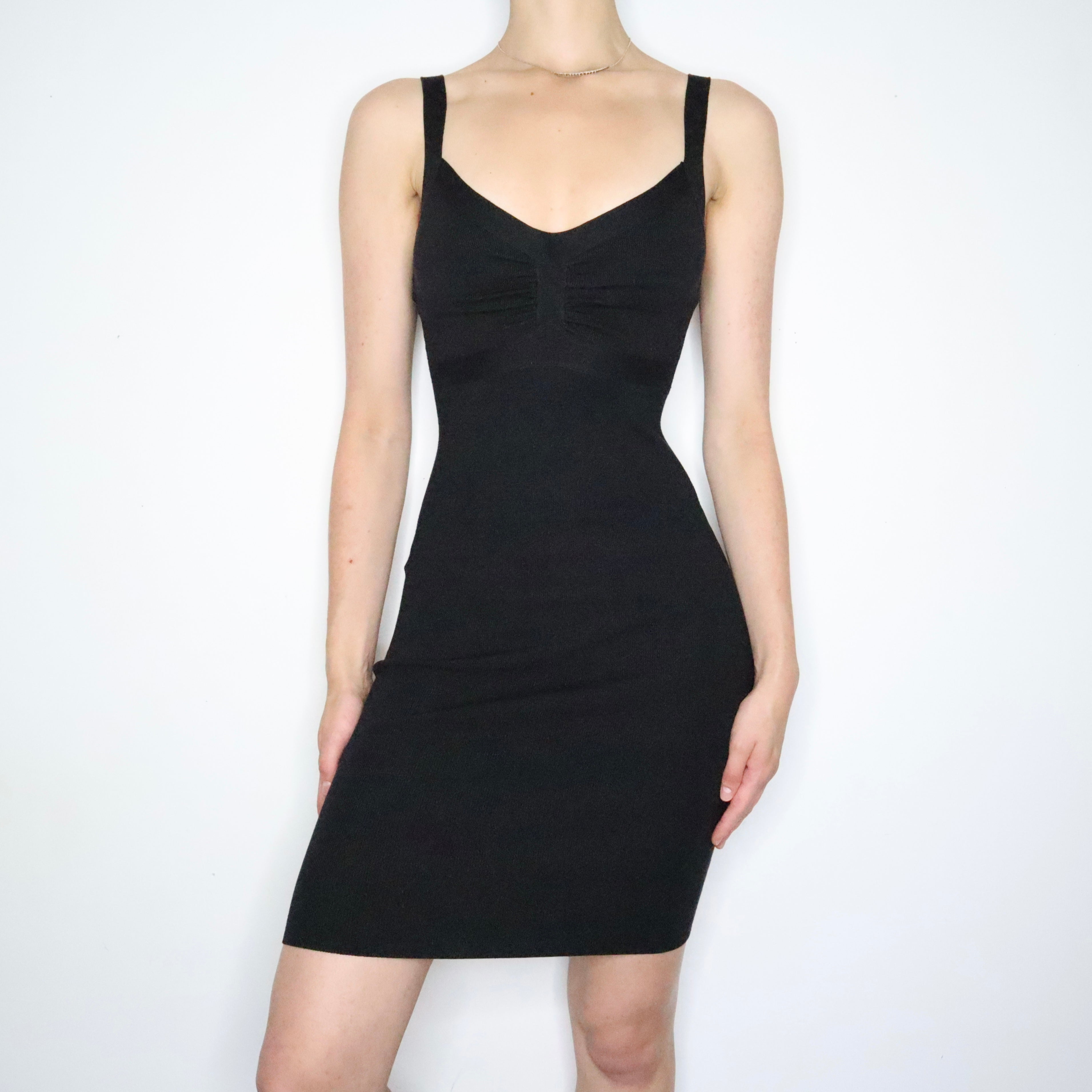 Sexy Silk Little Black Dress (S-M)