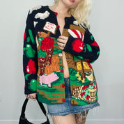 Teachers Pet Graphic Knit Cardigan