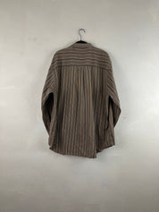 Sand stripped button up 2XL