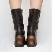 Brown Platform Boots (7 US)