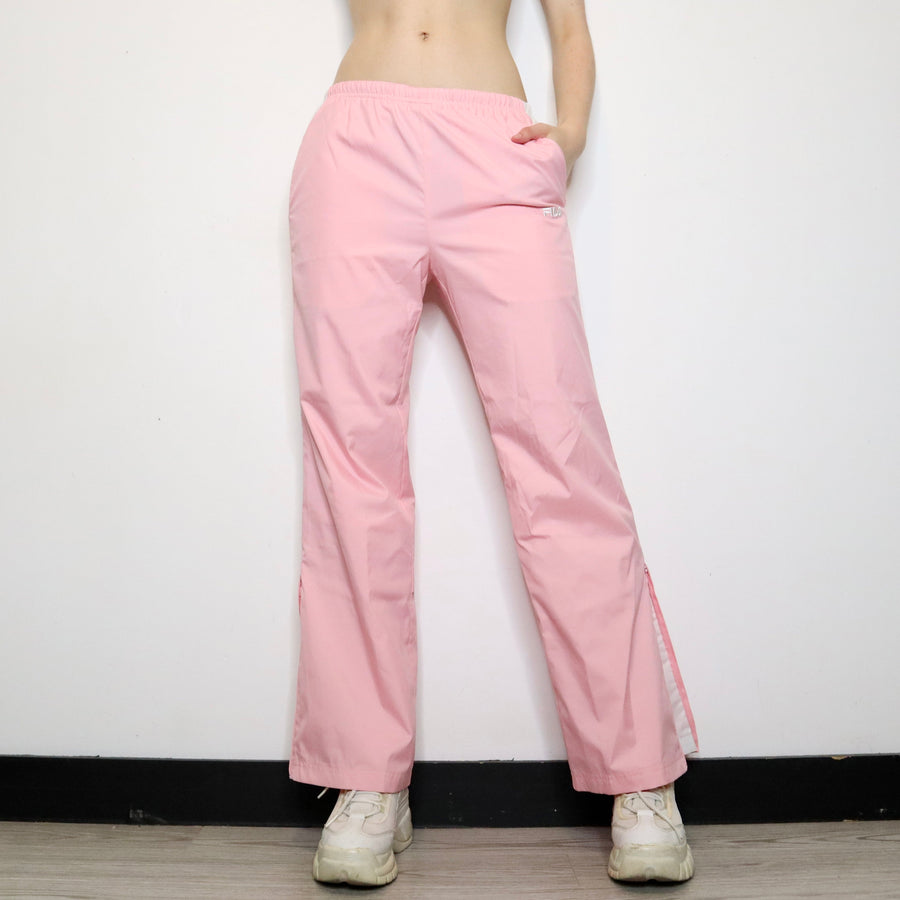 Pink Fila Track Pants (S-M)