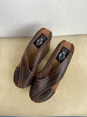 Sz 9 vintage wooden platforms