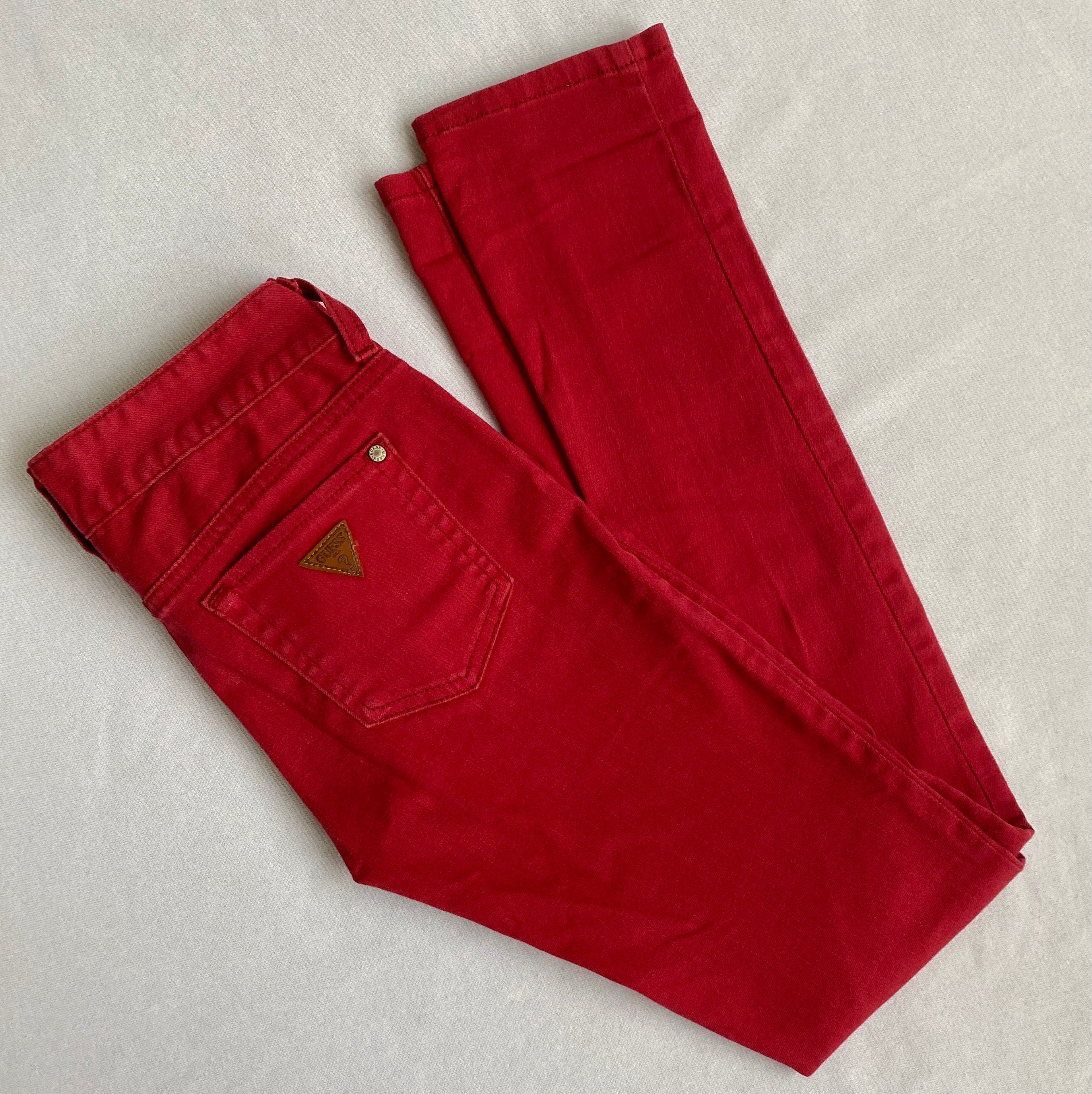 ♥️ red guess jeans