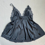 VS stormy blue satin cami
