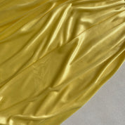 Y2k yellow satin bubble dress