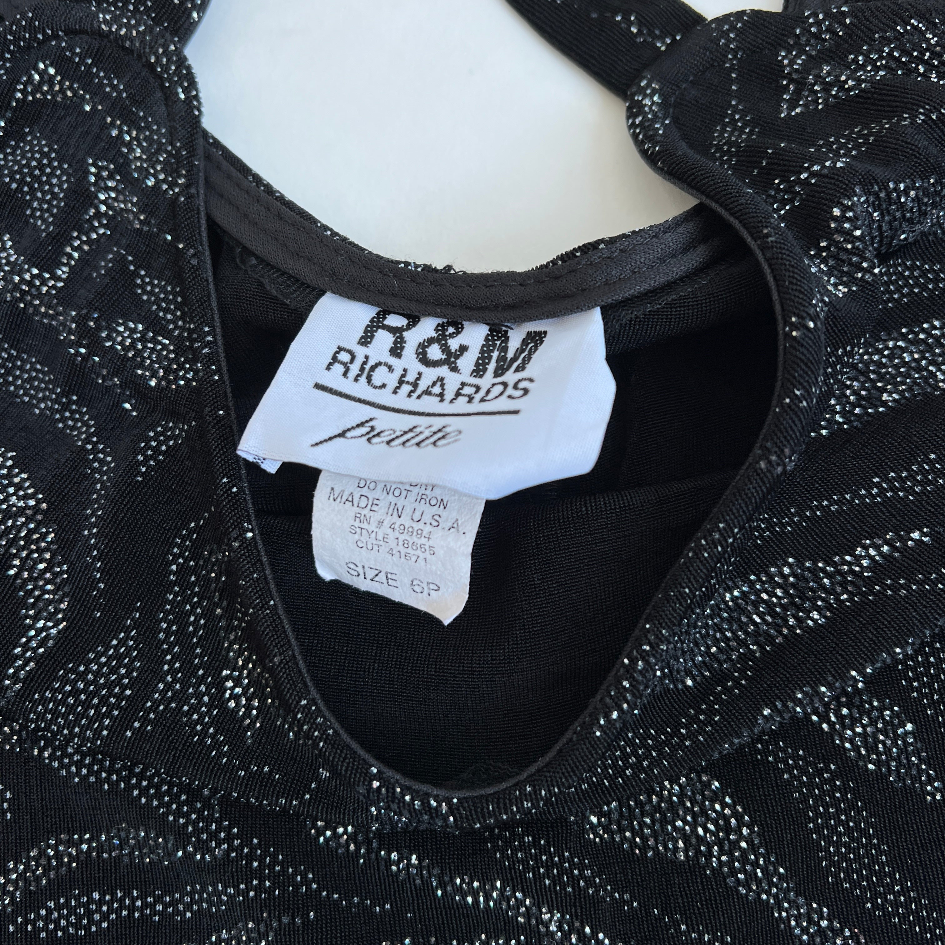 90s slinky glitter tank L/XL