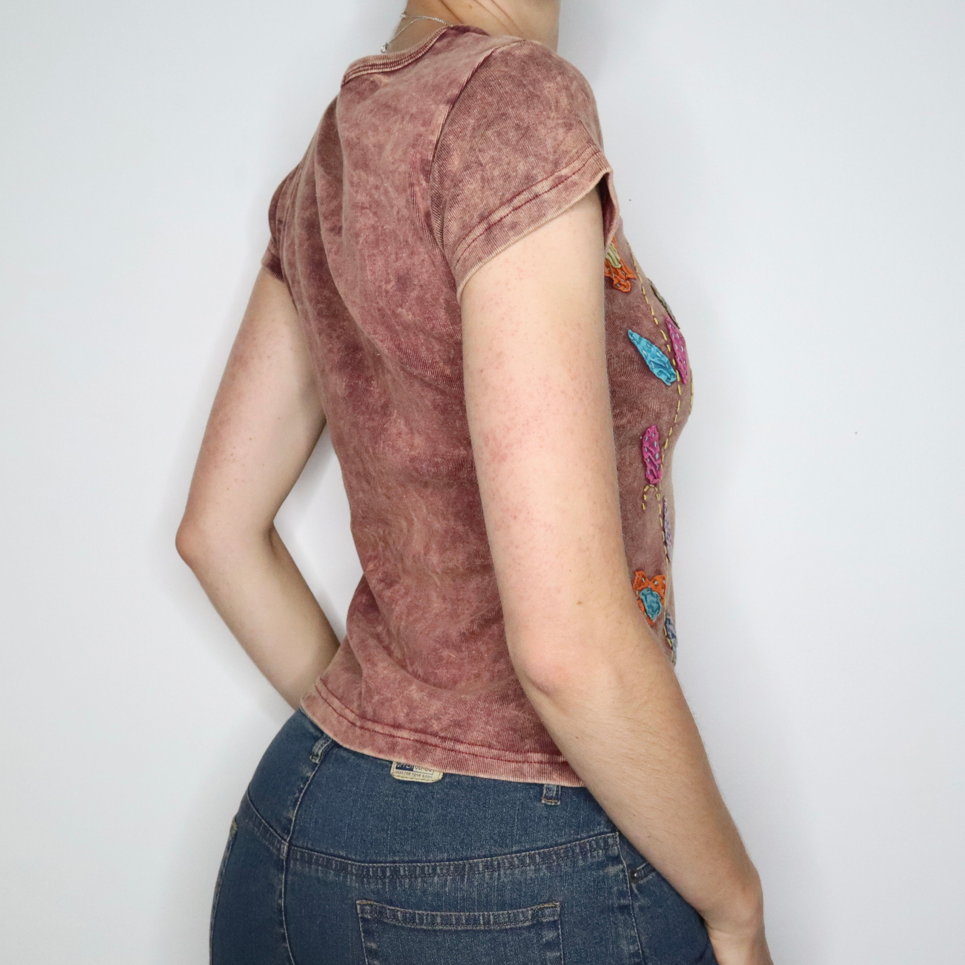 Patchwork Flower Baby Tee (Small) 