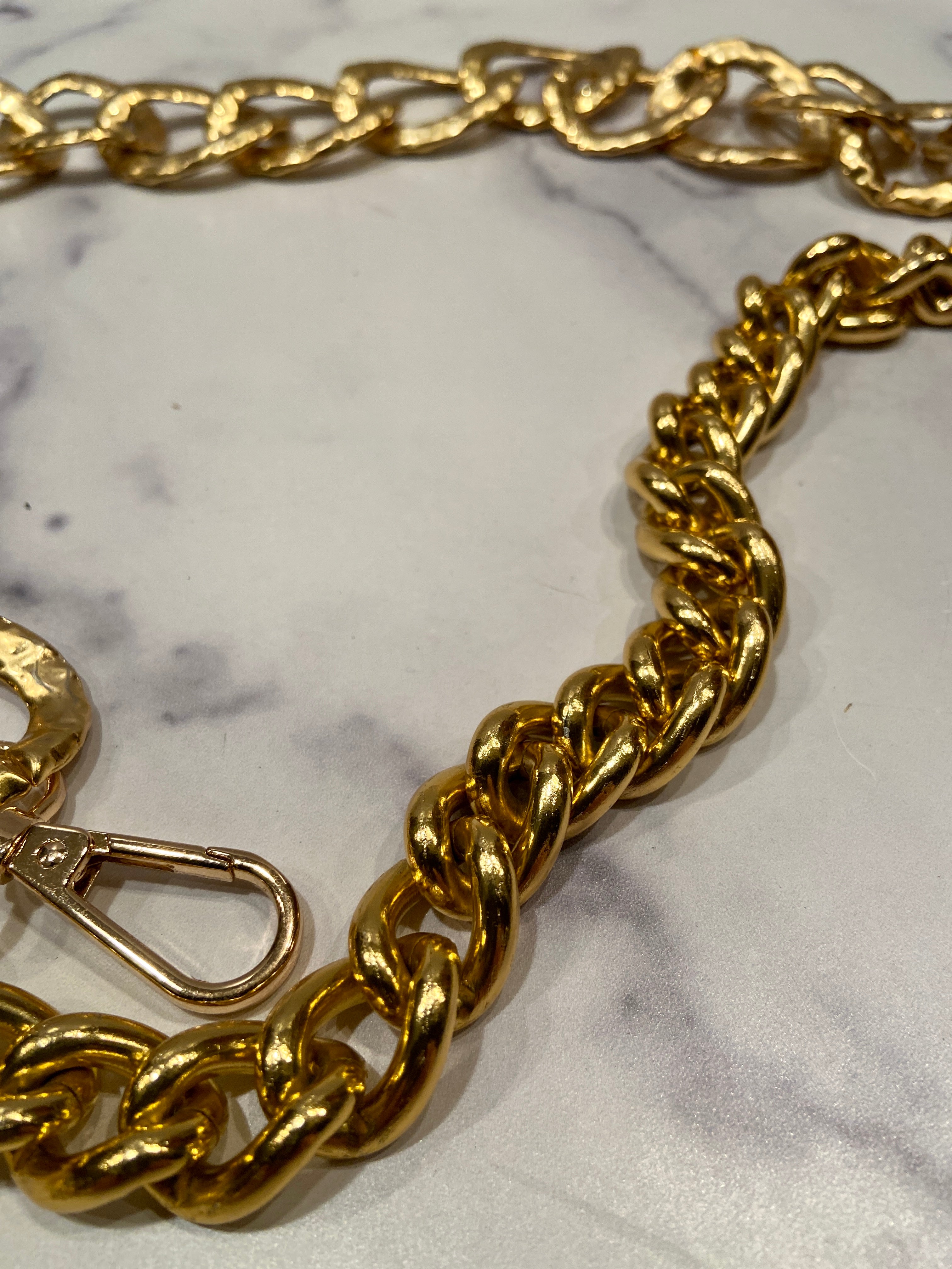 Juicy Couture Heart Charm Gold Chain Belt