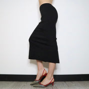 Long Black Pencil Skirt (Small)