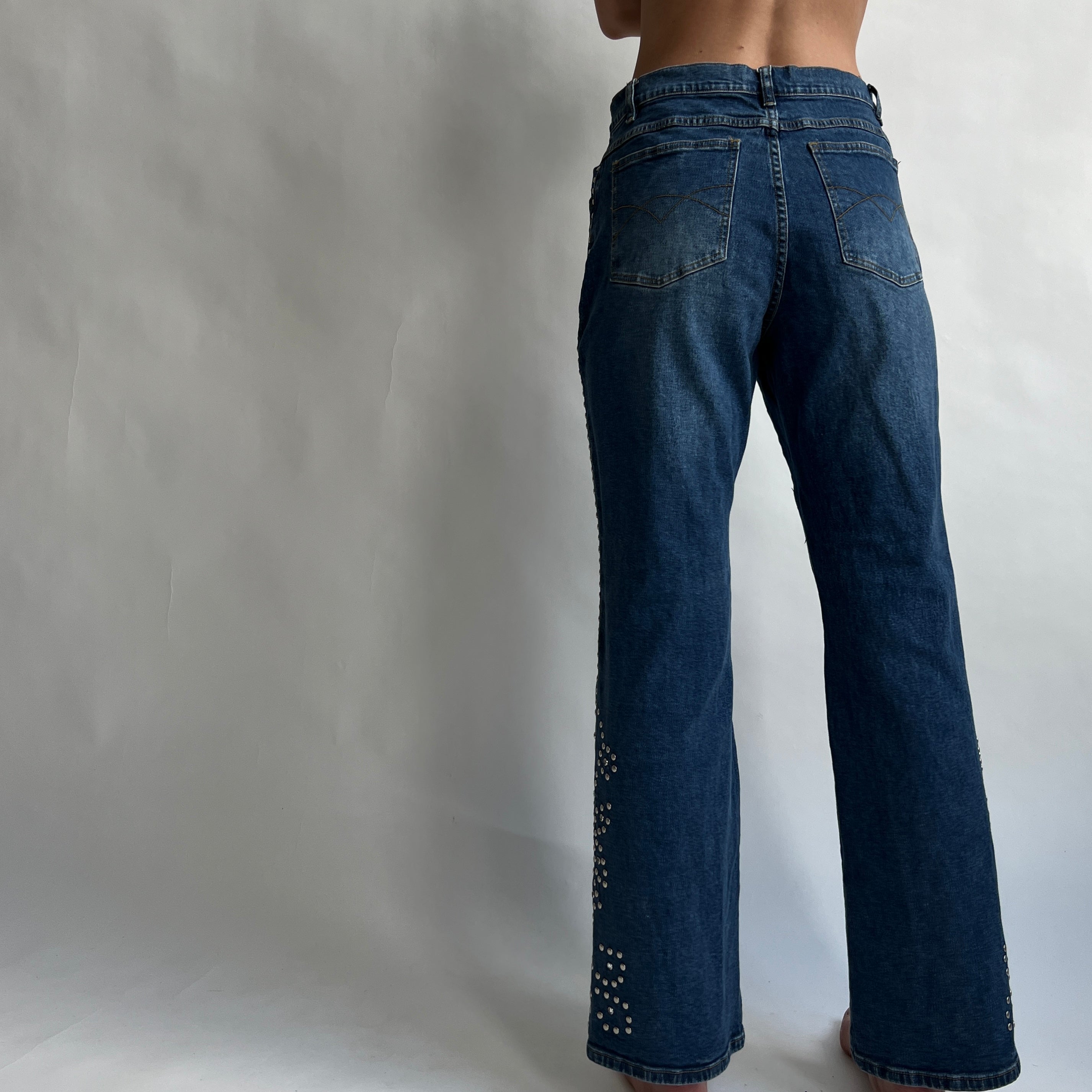 Vintage western studded jeans