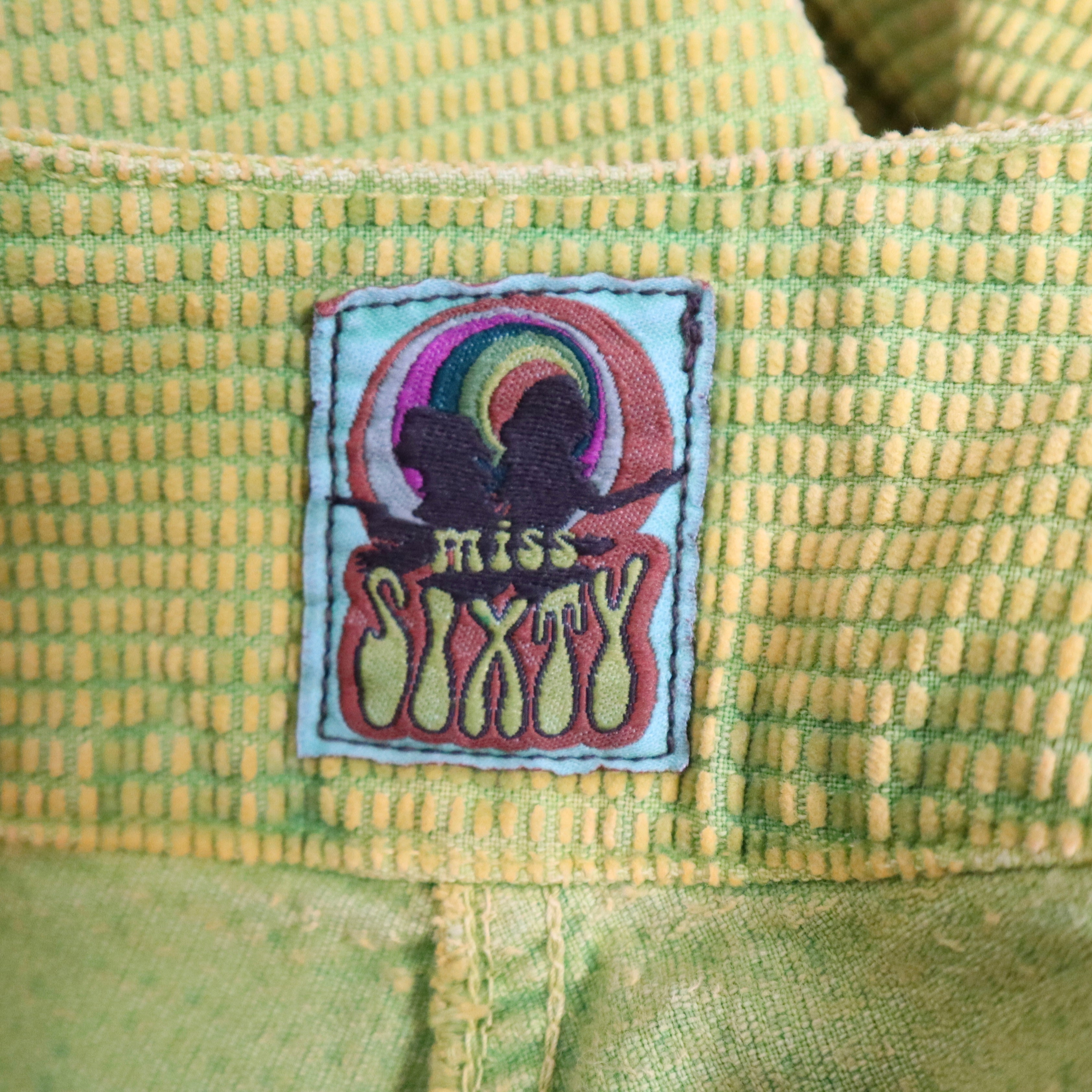 Miss Sixty Chartreuse Pants (S-M) 