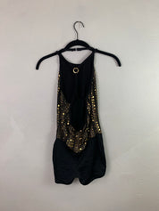 Golden cross leotard