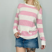 Y2k Striped Sweater (S/M)