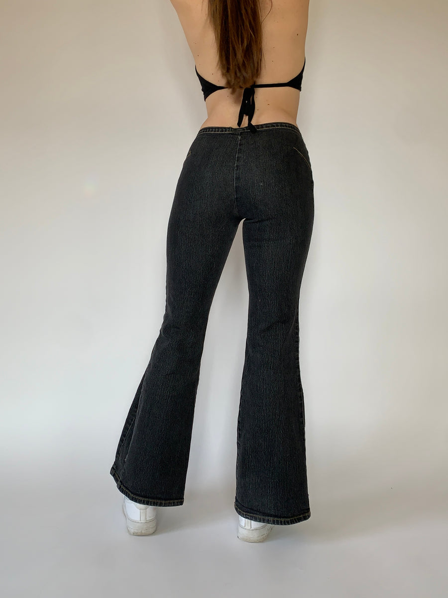 Y2K Flare Jeans — Holy Thrift
