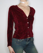 Laura Ashley Red Cardigan (Medium) 
