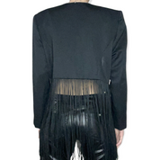 vintage fringe blazer