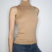 Italian Sleeveless Turtleneck (S-M) 